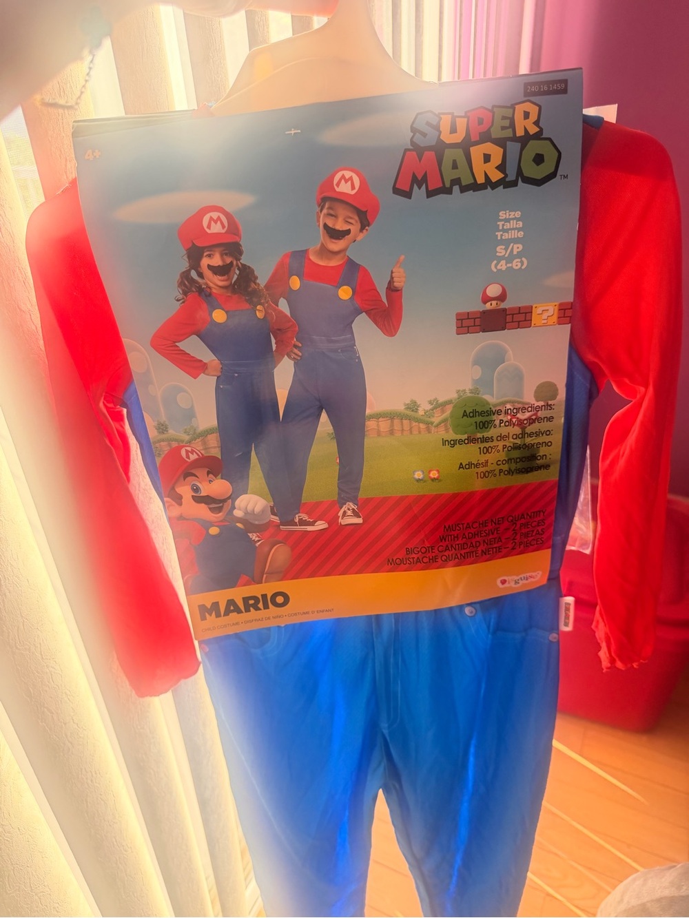 Disguise Super Mario Kids Costume - Red & Blue